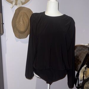 Express Black long sleeve bodysuit size XL